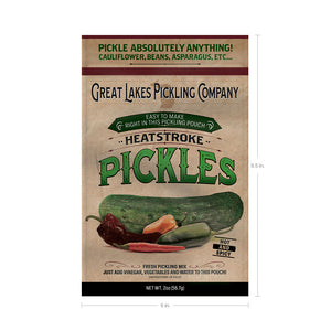 Great Lakes Pickling Company Heatstroke Pickling Pouch Dimensions