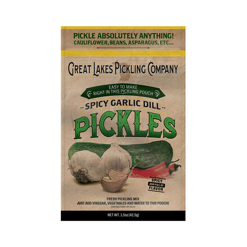 Great Lakes Pickling Company Spicy Garlic Dill Pickling Pouch