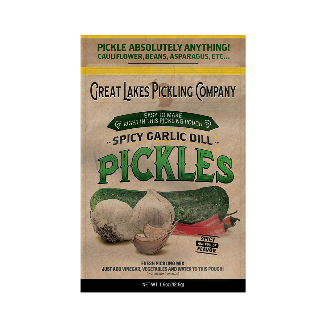 Great Lakes Pickling Company Spicy Garlic Dill Pickling Pouch